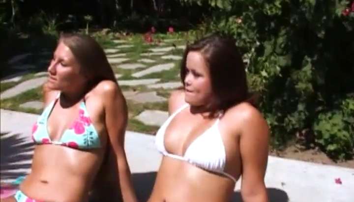 Lesbian threesome by the pool with smoking hot chicks TNAFlix Porn Videos