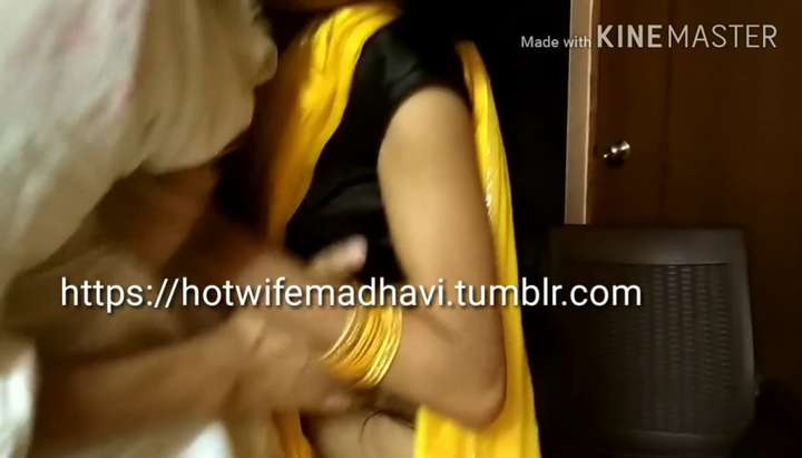 My Wife Madhavi with her Friend in Yellow Saree in Front of me TNAFlix Porn Videos
