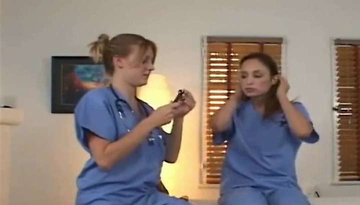 Nurses In Scrubs Having Sex - Lesbian Student Nurses Exam Play 1 - Tnaflix.com