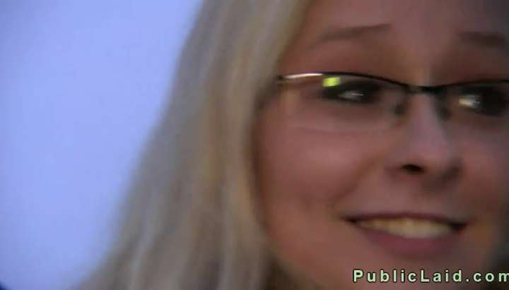 720px x 411px - Shy blonde with glasses fucked and gets cumshot in public - Tnaflix.com,  page=3