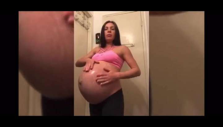 Huge Round Pregnant Belly Sex - LATIN PREGGO BELLY RUB - Tnaflix.com