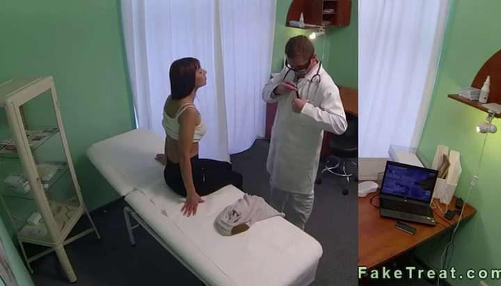 Real Voyeur Cam Doctors Office - Brunette fucked by doctor on spy cam in his office - Tnaflix.com