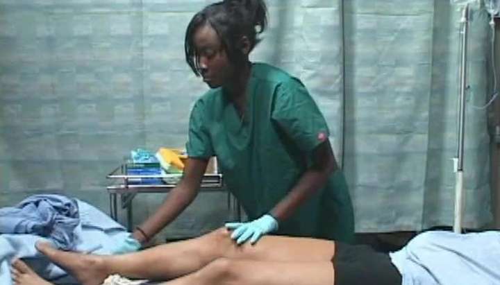 Asian guy fucks black girl in a hospital Japanese AMBW TNAFlix Porn Videos image