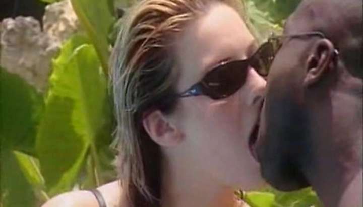 blonde interracial wife vacation jamaica