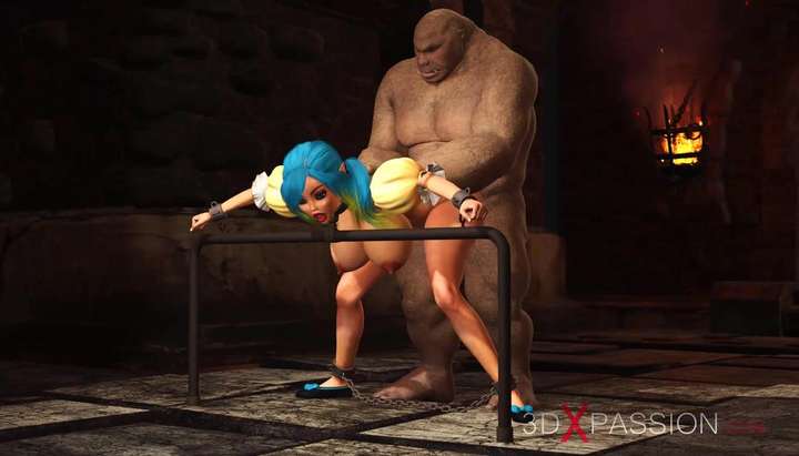 3d Elves Porn Dungen - 3DXPASSION - Beautiful female elf gets fucked by the big ogre in the dungeon  TNAFlix Porn Videos