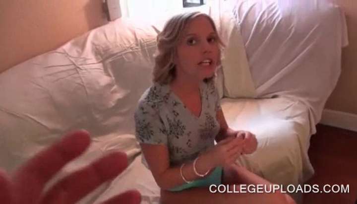 College Porn Pov - Shy college girl takes cock for a blow in POV Porn Video - Tnaflix.com
