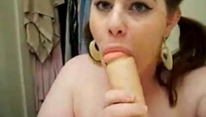 Brunette Pigtails Porn - Brunette chick with pigtails sucks big dildo TNAFlix Porn Videos