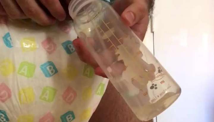 Jar Jabardasth Xxx - Diaper Boy Pisses in Baby Bottle TNAFlix Porn Videos
