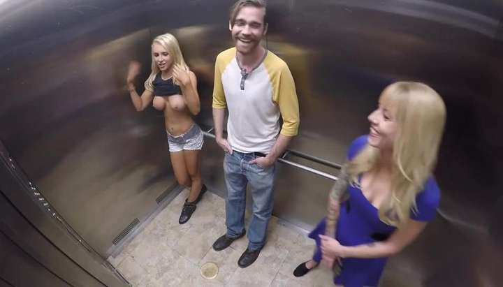 Pornstar elevator prank topless TNAFlix Porn Videos