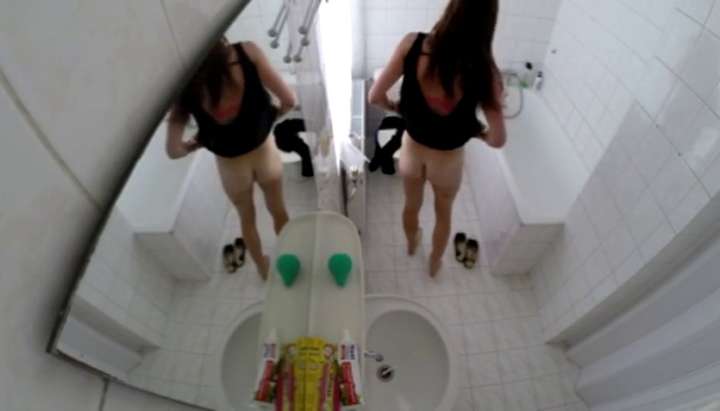 Spycam Bathroom - Petite Teen Caught on Spy Cam in the Bathroom - Tnaflix.com