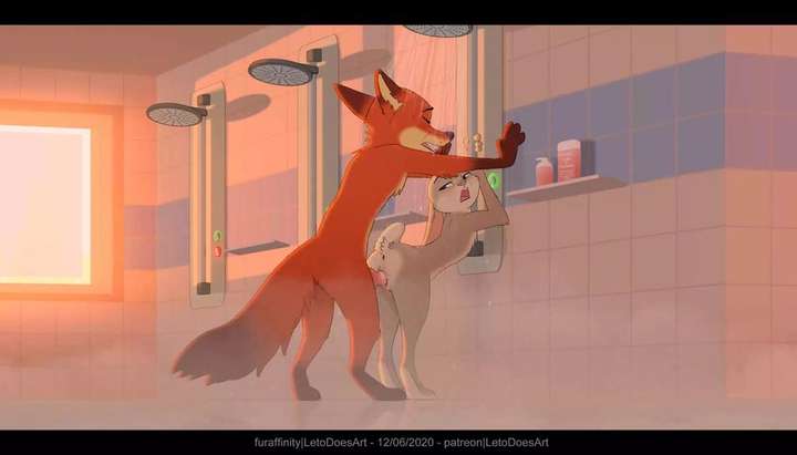 Judy Hopps Getting fucked in the shower by Nick (letodoesart) - Tnaflix.com
