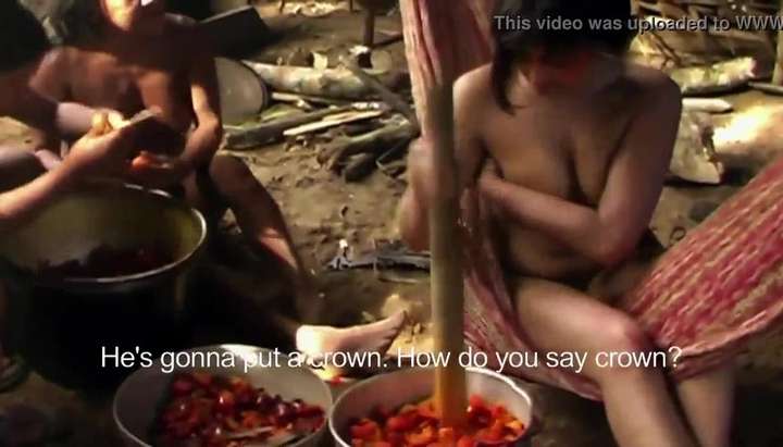 South American Tribes Porn - ENF TV Reporter has to get naked for amazon tribe report - Tnaflix.com