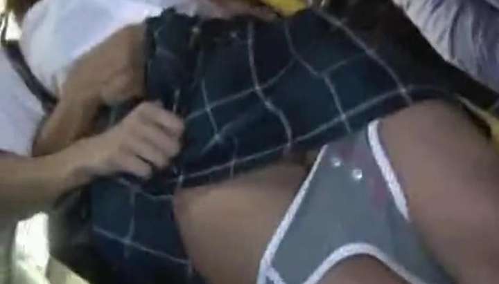 Shemale Groped On Bus - Blonde Schoolgirl groped in LA Bus - Tnaflix.com