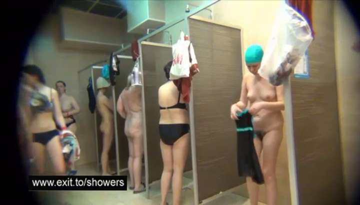 Caught By Spy Cam - many amateurs in a public shower caught on spy camera - Tnaflix.com