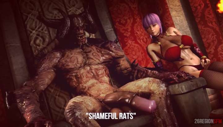 Cock Sucking Demon - Animelois Busty Slave Girl Gets her Pussy Split Open by Monster Demon Cock.  - Tnaflix.com
