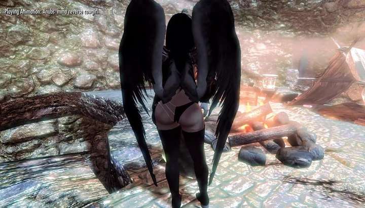 Skyrim Cartoon Nude Babes - Skyrim-Fallen Angel Fart Execution on random dark elf - Tnaflix.com