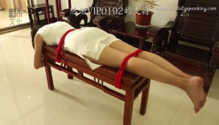 Spanked Over Table - Chinese Girl Spanked Tied to Table - Tnaflix.com