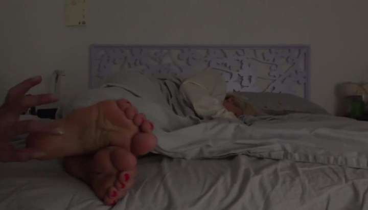 Sleeping Foot Tickling - sleepy feet tickling - Tnaflix.com