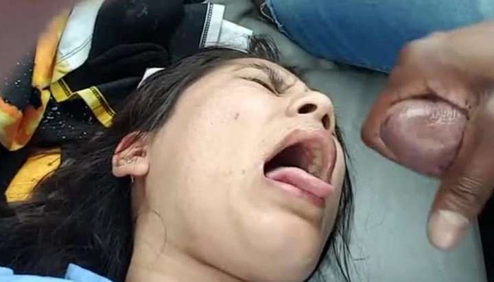 Indian didn't want nut in her face so I shoved it do dawn her mouth -  Tnaflix.com