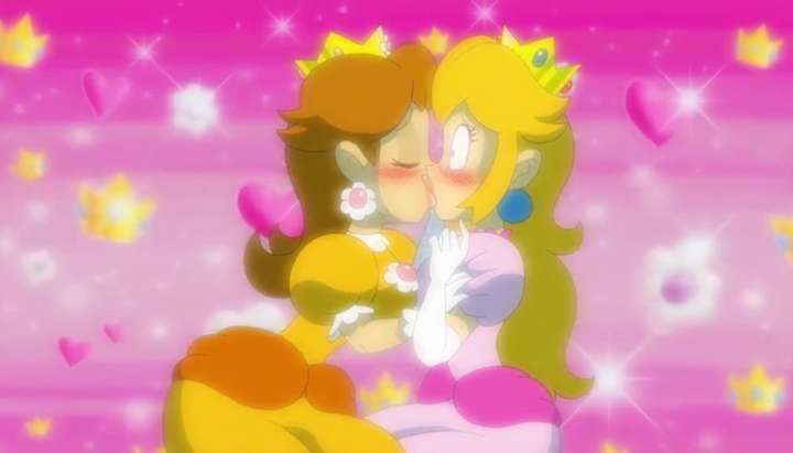 Princess Peach Lesbian Butt Licking - Peach and daisy sleepover - Tnaflix.com