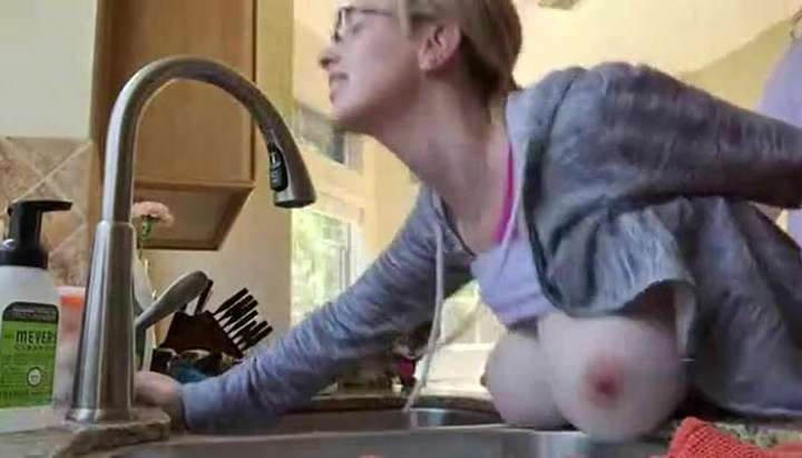 Big breasted wife fucked in the kitchen TNAFlix Porn Videos