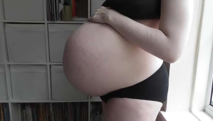 Milf Pregnant Belly - Huge pregnant belly - Tnaflix.com