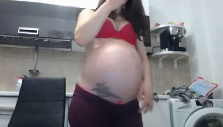 Pregnant Porn Cam - Huge Pregnant Cam Girl Pt 2 - Tnaflix.com