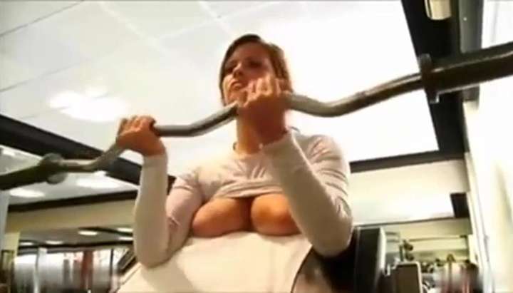 Nudist Naturist Gym - his wife gets nude at the gym on a dare - Tnaflix.com