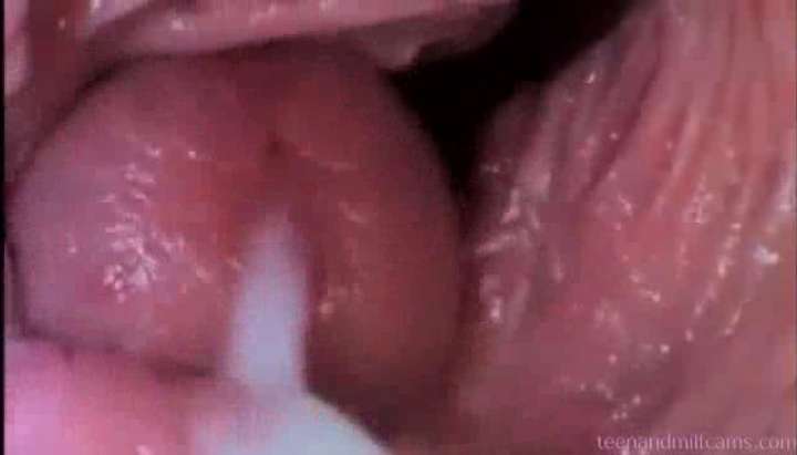 Camera Vagina - Pussy camera inside showing cum - Tnaflix.com
