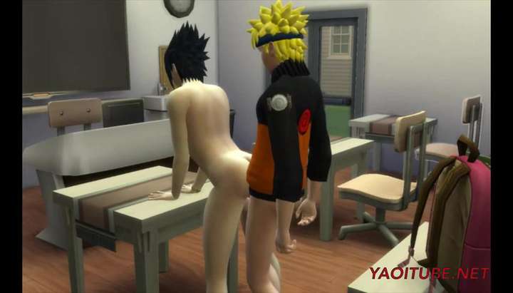 Naruto Yaoi - Naruto Fucks and cums inside Sasuke in Classroom - Tnaflix.com