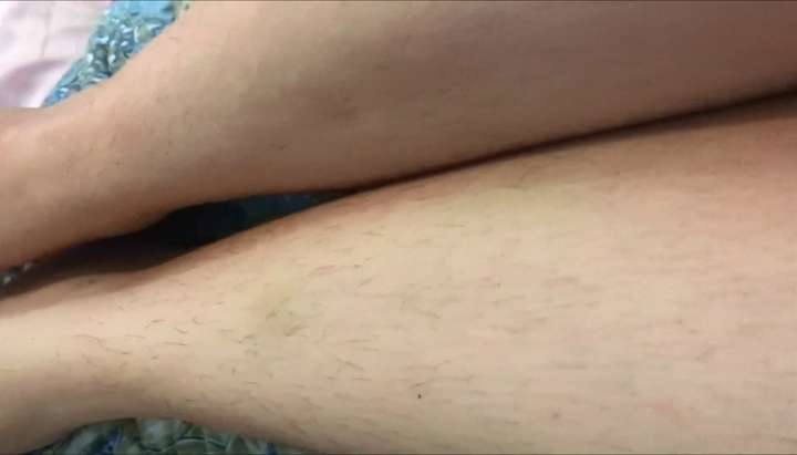 Pale Legs - Pale Italian Girl Showing off Lots of Long Black Leg Hair Hairy Leg Fetish  - Tnaflix.com