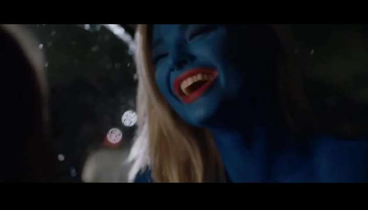 720px x 411px - Smurf Girl in blue paint rides guy in The Festival (2018) - Tnaflix.com