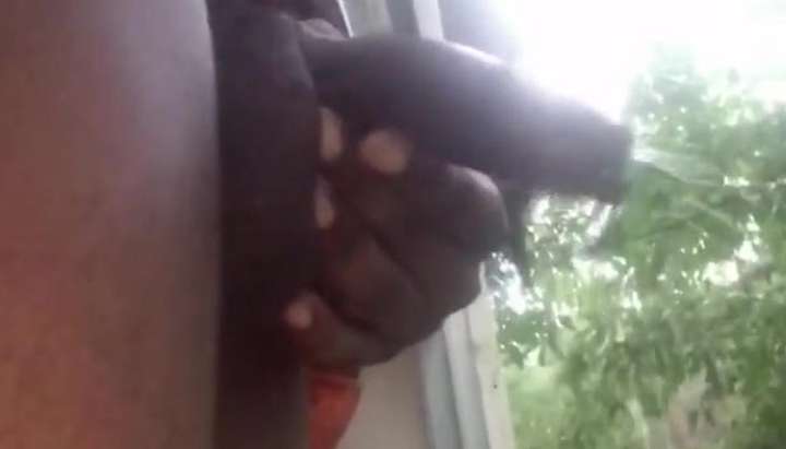Black uncut dick,morning piss out my window lol. - Tnaflix.com