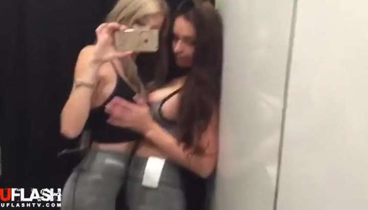 720px x 411px - Hot Lesbian Dressing Room Selfie - Tnaflix.com