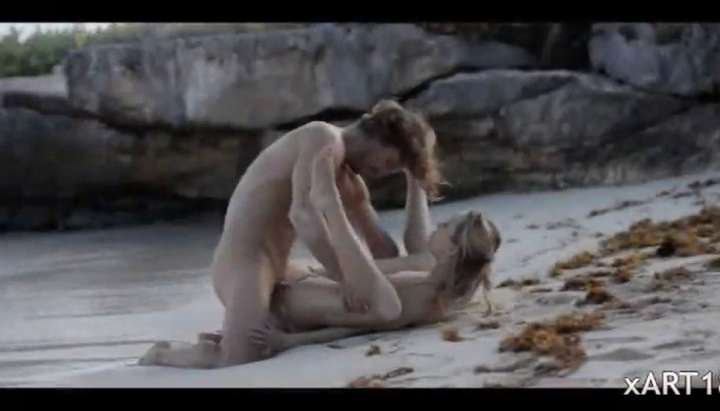 Extreme art sex of horny couple on beach - video 2 Porn Video - Tnaflix.com