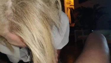 Hot Blonde Blowjob Girl Giving Head