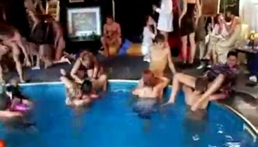 Pool party sex