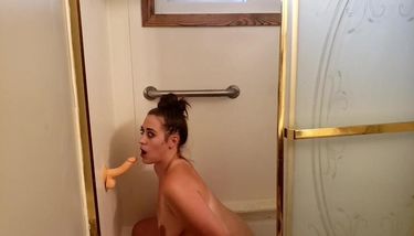 Dildo shower porn