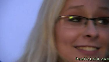 Public Agent Blonde Is Glasses