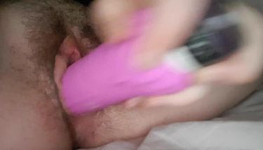 Drilling my wet slit with a sex toy