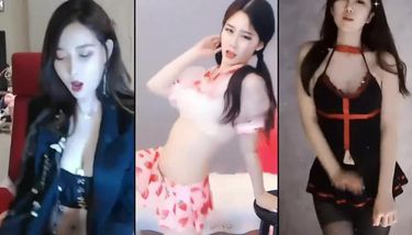 PMV : KBJ Triple Cum Challenge (Korean and Chinese Webcam Girls ...