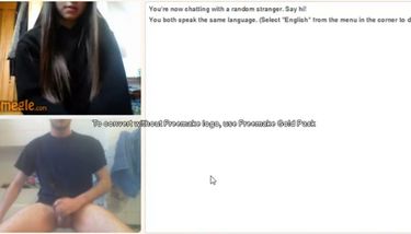 Omegle girls shocked at big dick
