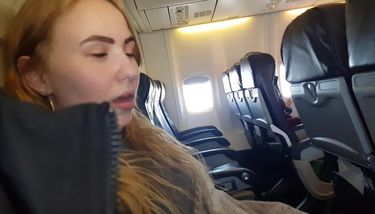Air stewardess blowjob