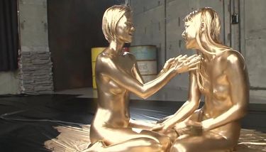 Gold Body Paint Porn