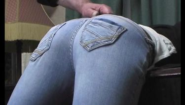 Paddled In Tight Jeans