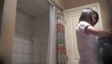 Spy French Schoolgirls Shower Room