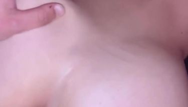 Naked cum covered teen pussy
