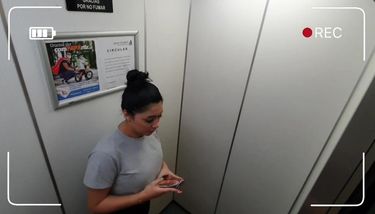 two hot girls stuck in the elevator having public sex TNAFlix Porn ...