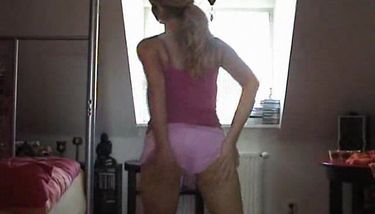 Sexy Blonde Striptease