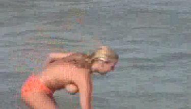 Topless Teens On The Beach